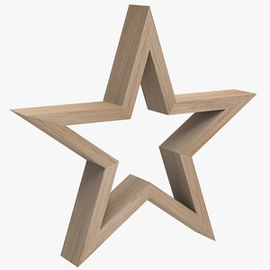 3D Wood Star