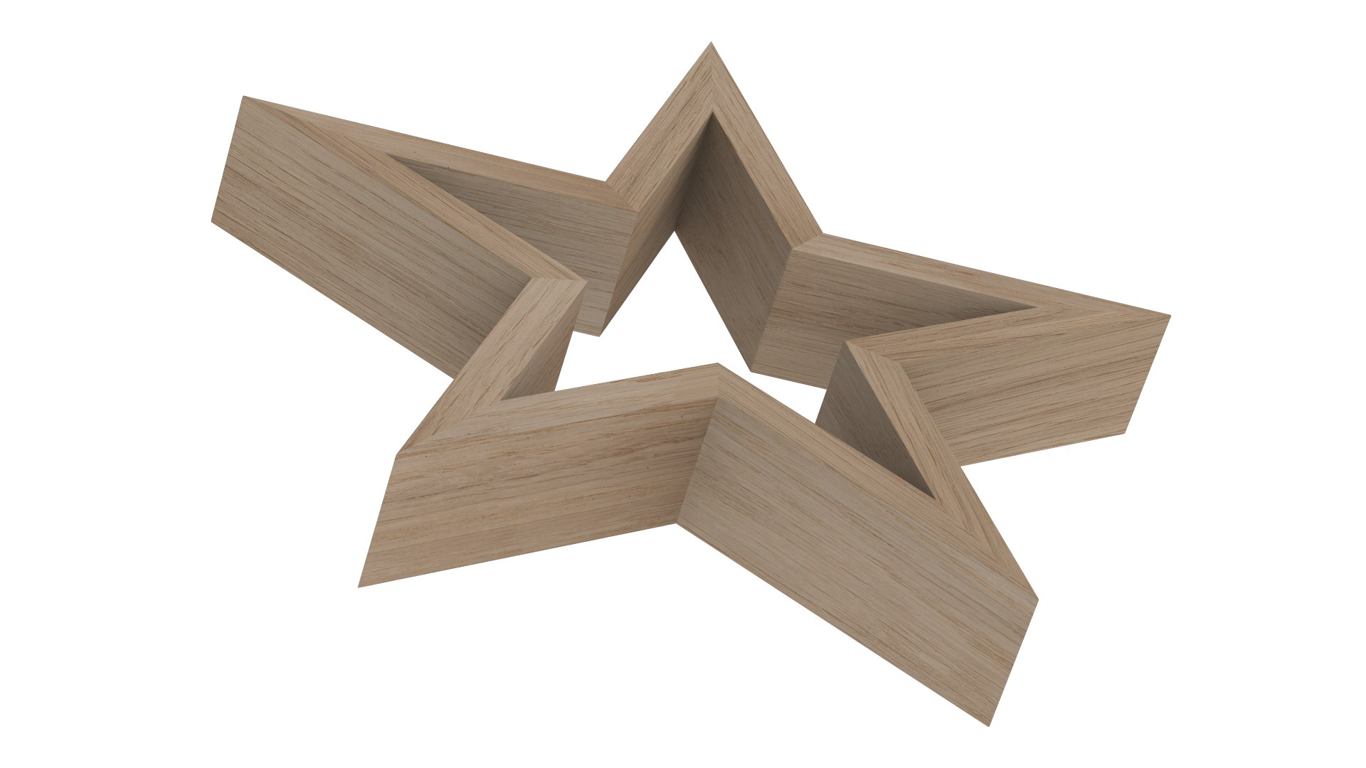 3D Wood Star - TurboSquid 2304968