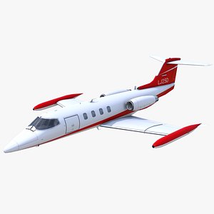 3D model Learjet 25