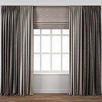 Curtain with window