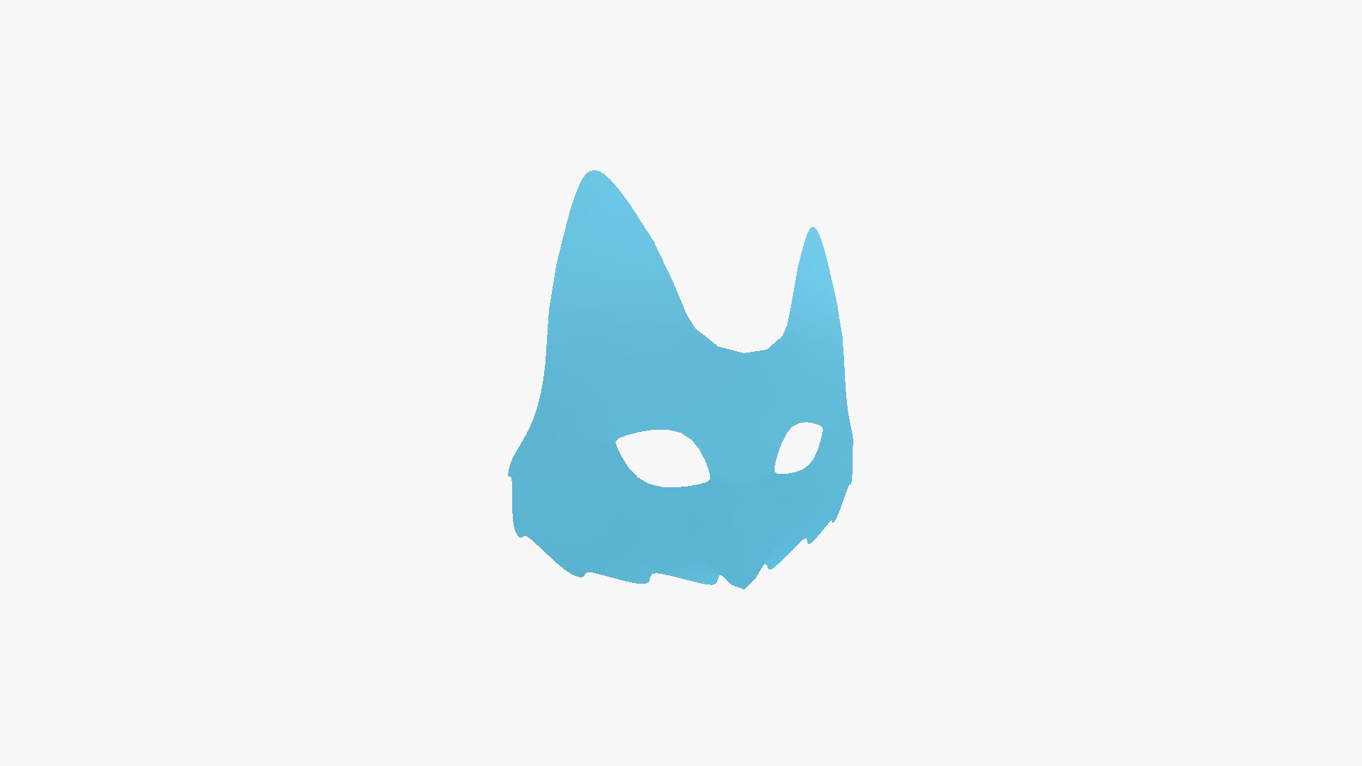 3D Model Fox Mask Paper 01 - Character Design Fashion - TurboSquid 2386331