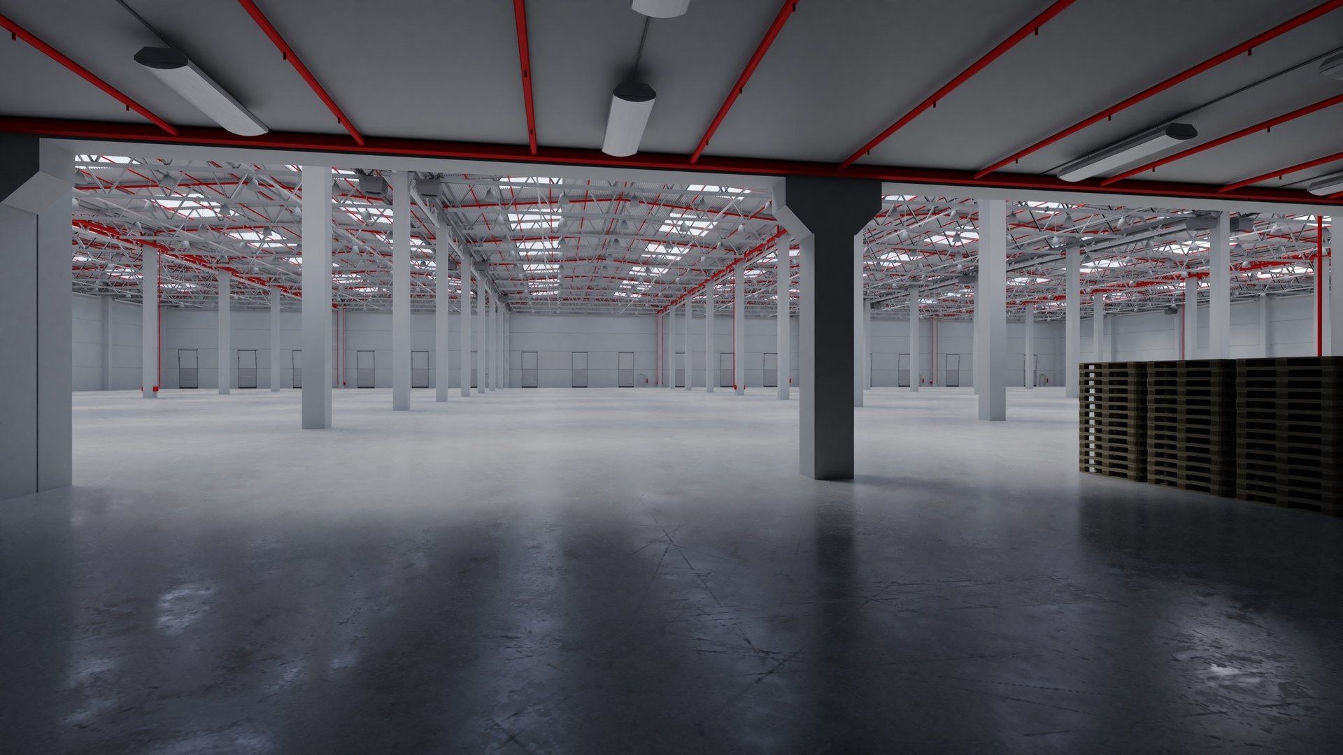 Industrial Warehouse Interior 8 3D Model - TurboSquid 1276353