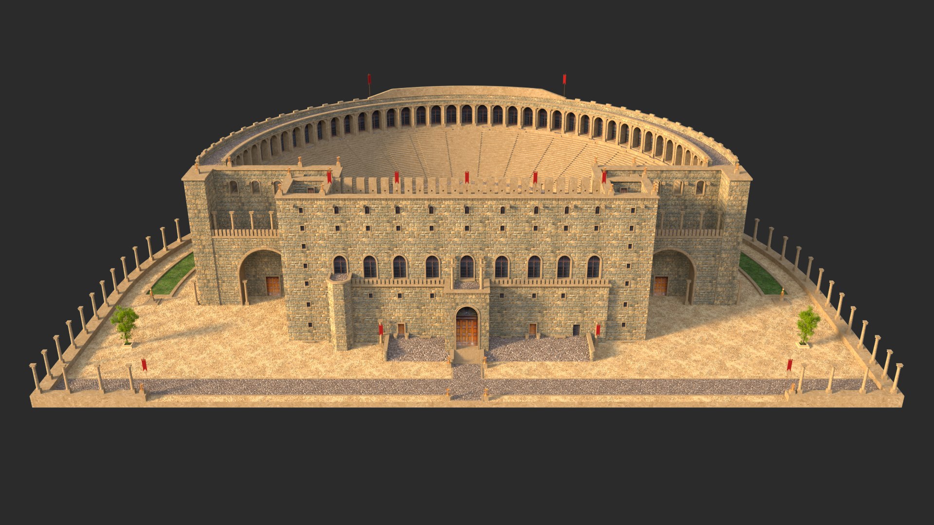 Roman Theatre of Aspendos Environment 3D model https://p.turbosquid.com/ts-thumb/G3/cuWEAC/2d/aspendos6/jpg/1753384026/1920x1080/fit_q87/182a5dbbc37edf52c1379e0948a44c3c36c39ce8/aspendos6.jpg