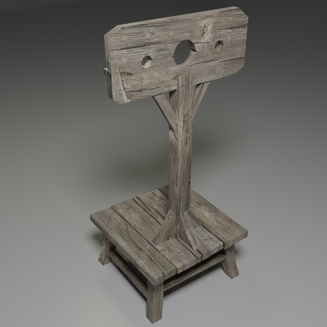 Medieval pillory 3D model - TurboSquid 1638093