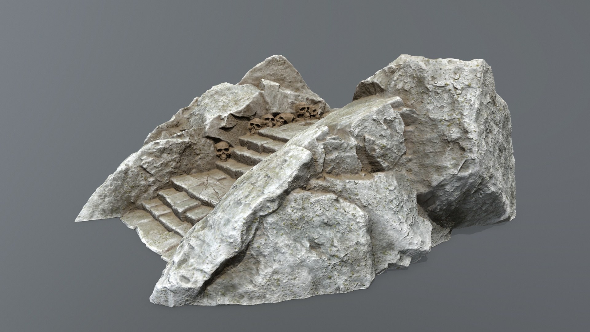 3D Model Ruin Stairs - TurboSquid 2145778