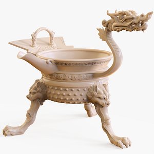 Chinese Northern and Southern Dynasties style JiaoDou high  sculpture