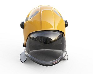 3D Fire Safety Helmet model