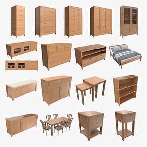 3D Ercol Bosco Furniture Collection