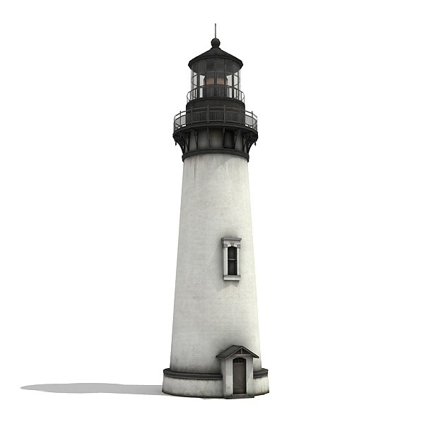 low-poly light tower 3d model