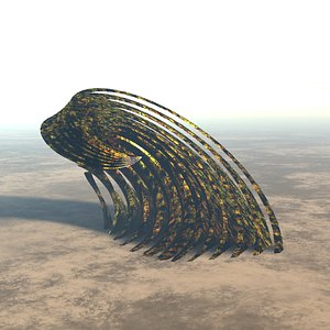 3D spiral dome building model