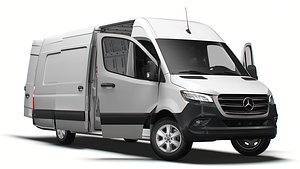 3D model Mercedes Benz Sprinter L4H2 RWD HQ Interior 2025