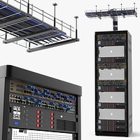 Server Cabinet with Cable Routing