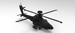 3D Apache Helicopter model