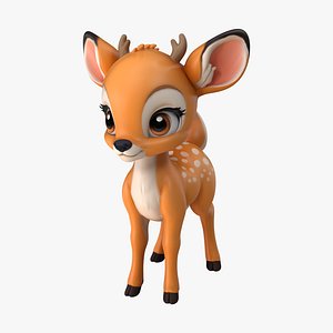Fawn Baby Deer 3D model