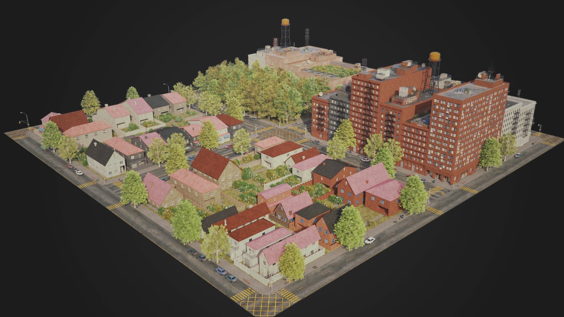City Streets Model - TurboSquid 1637805