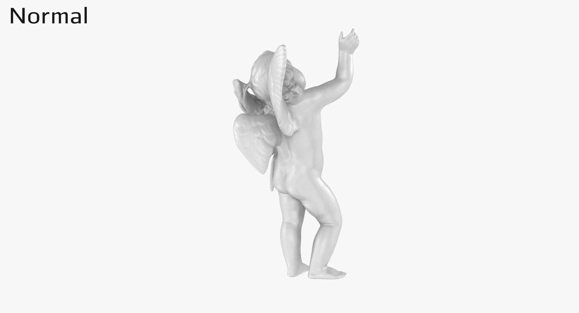 3D Model Cupid Bronze Outdoor Statue - TurboSquid 1852342