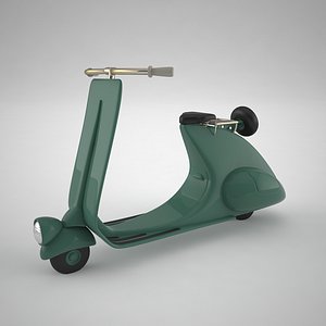 stylized cartoon scooter 3d max