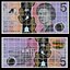 3D Australia 5 Dollar Falling Notes