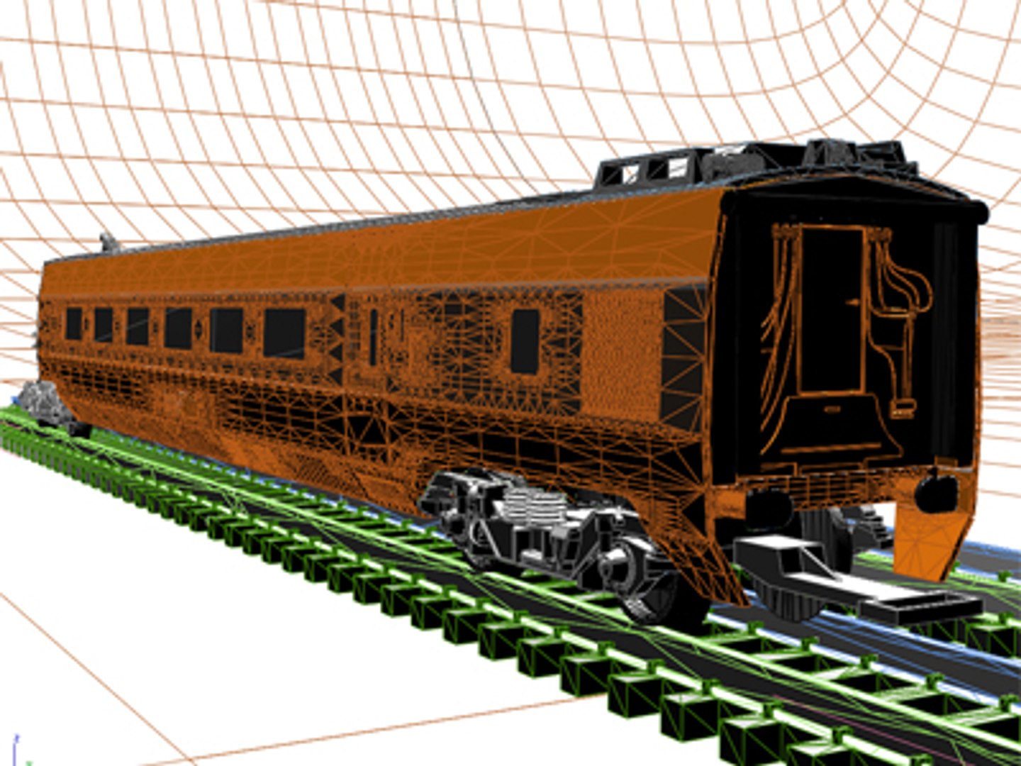 Tgv High-speed Train Cars 3d Model