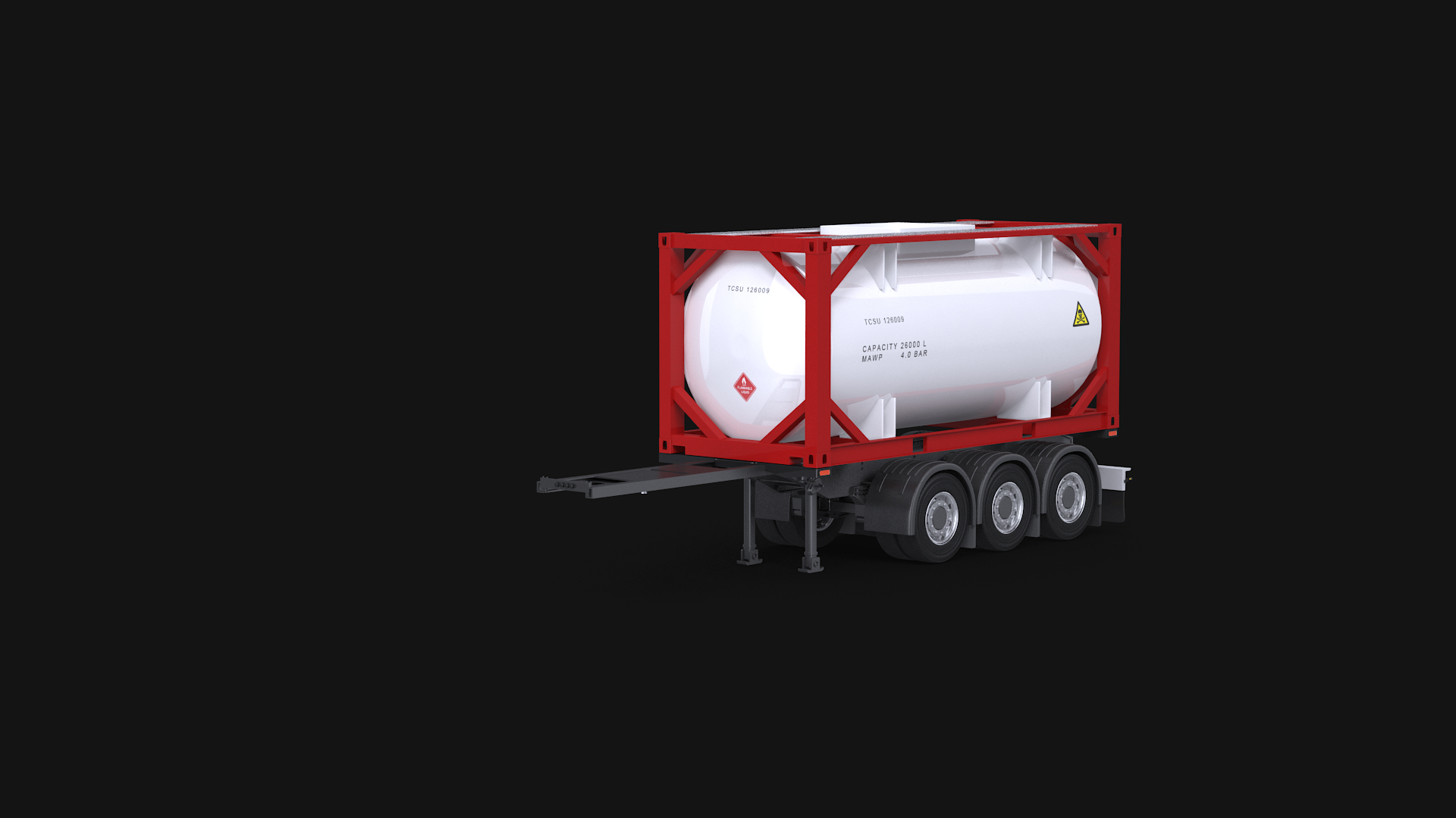 Truck Iso 20 Tanker 3D Model - TurboSquid 1552171