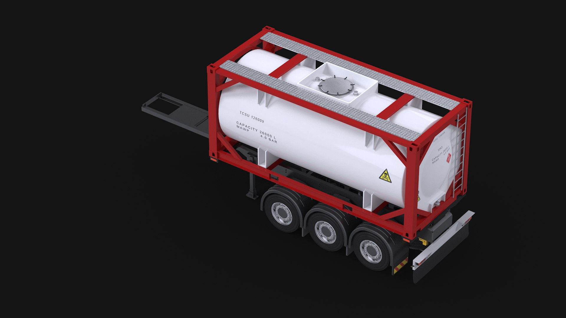 Truck Iso 20 Tanker 3D Model - TurboSquid 1552171