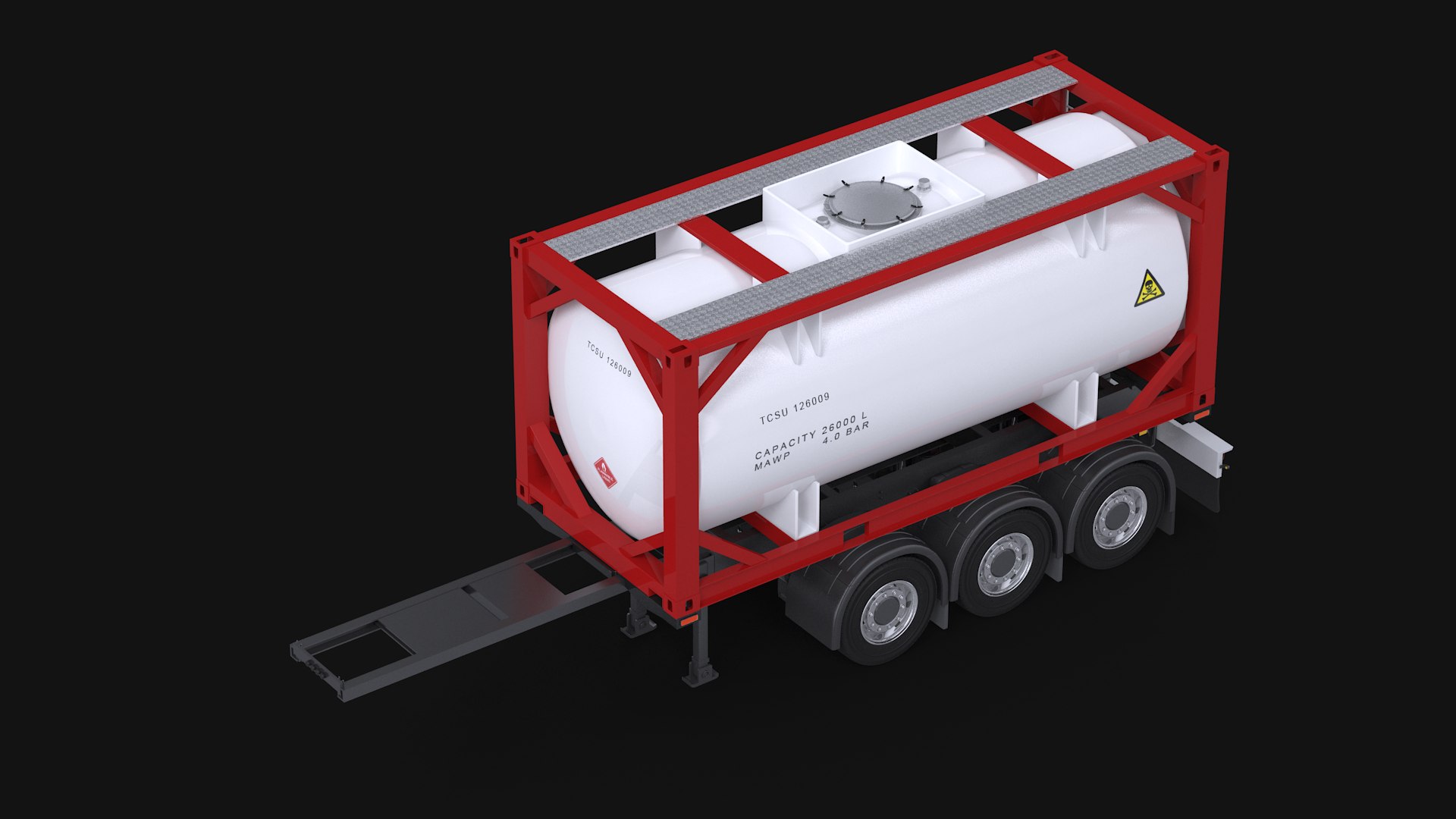 Truck Iso 20 Tanker 3D Model - TurboSquid 1552171