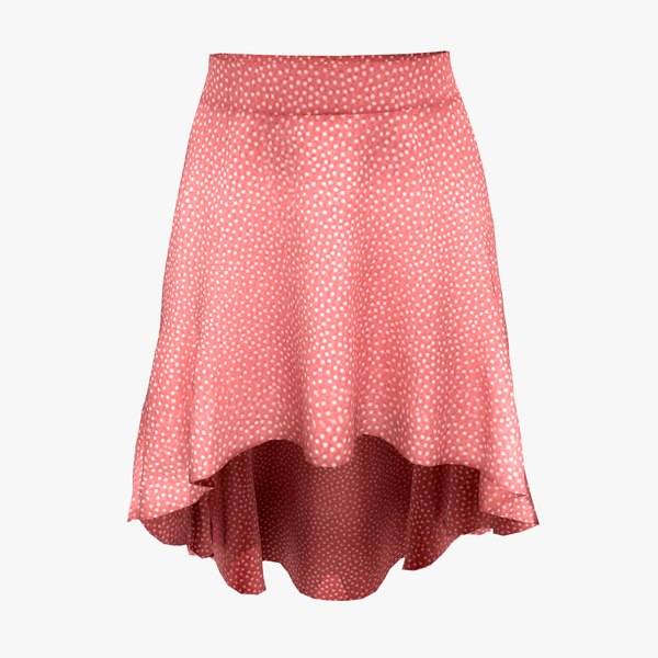 Backdrop Hem Skirt 3D model