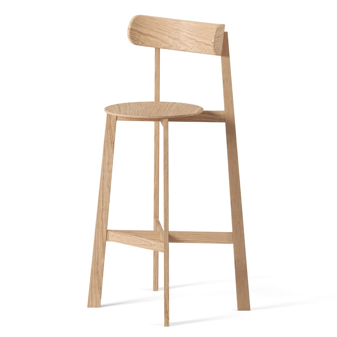 Roda Bar Stool Branca Lisboa 3D Model - TurboSquid 1876038