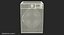 3D model samsung white load dryer