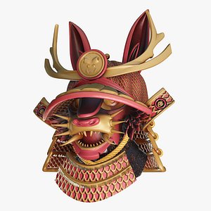 Samurai Mask 3d Model 3D model