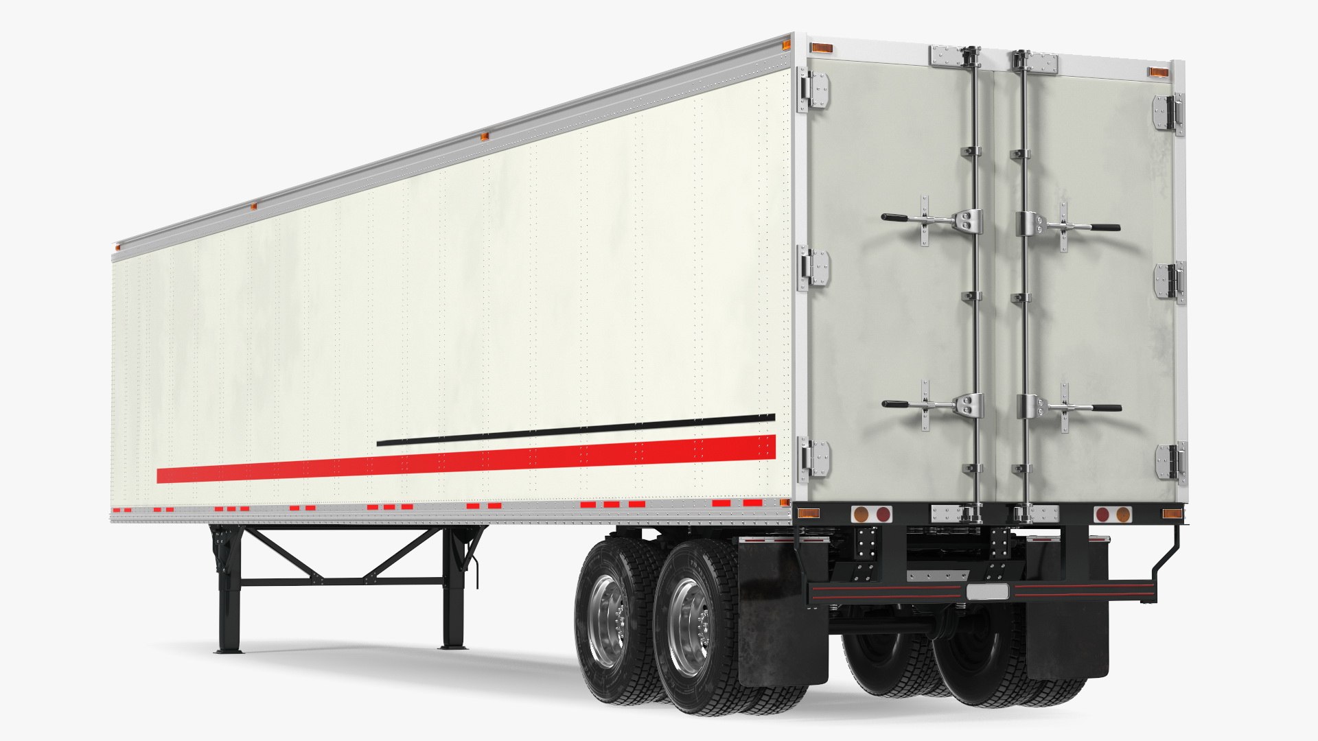 Standalone Semi Trailer 3D model preview