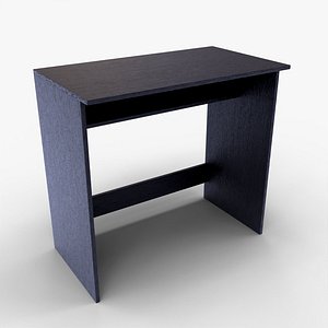 Compact Study Table Work Desk Realistic 3D Model