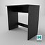 3D Compact Study Table Work Desk Realistic 3D Model
