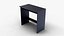 3D Compact Study Table Work Desk Realistic 3D Model