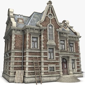 3D Old Abandoned House model