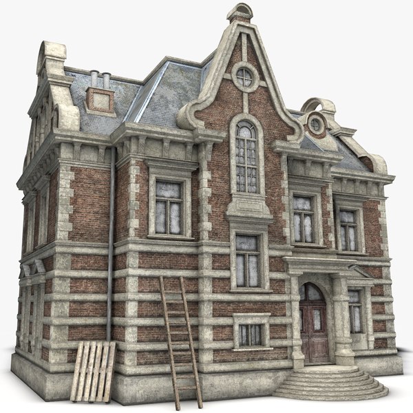 3D Old Abandoned House model