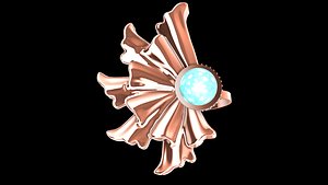 Half Flower Pearl Diamond Ring and earrings