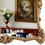 Classic Vintage French Wall mirror in elegant Baroque gold frame 3D model