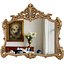 Classic Vintage French Wall mirror in elegant Baroque gold frame 3D model