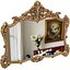 Classic Vintage French Wall mirror in elegant Baroque gold frame 3D model