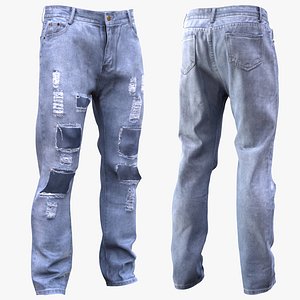 Man and Woman in Jeans 27 3D model