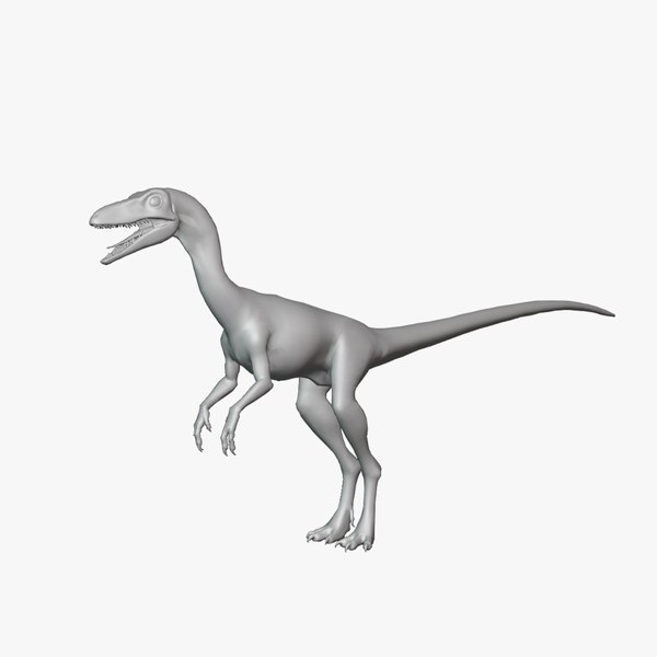 Segisaurus Basemesh Low Poly 3D model