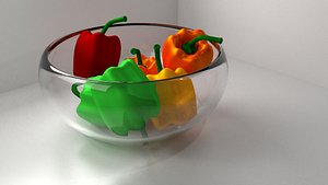 Bell Peppers in Bowl