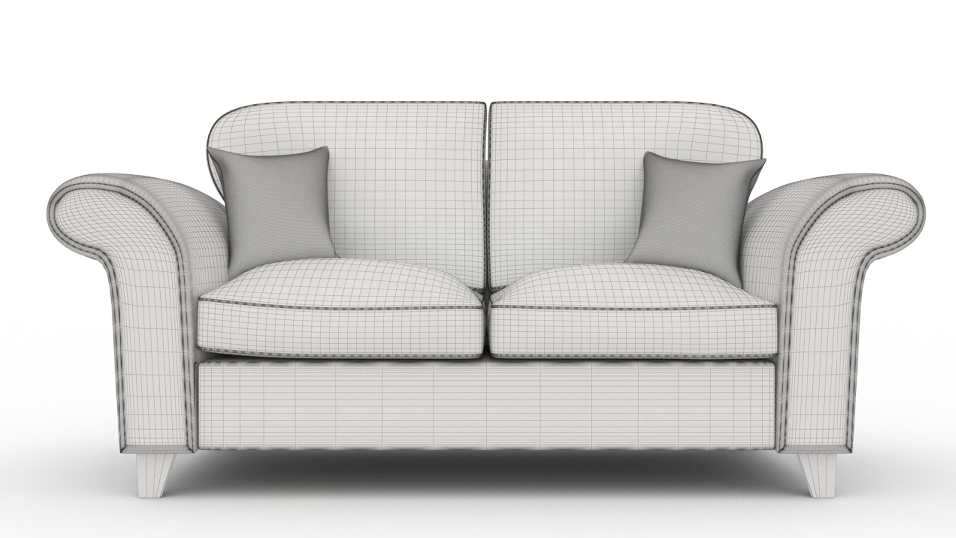 3D Model Angelic Sofa 2 Seater TurboSquid 1245121