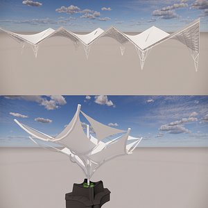3D model Tensile Structures Collection -A11