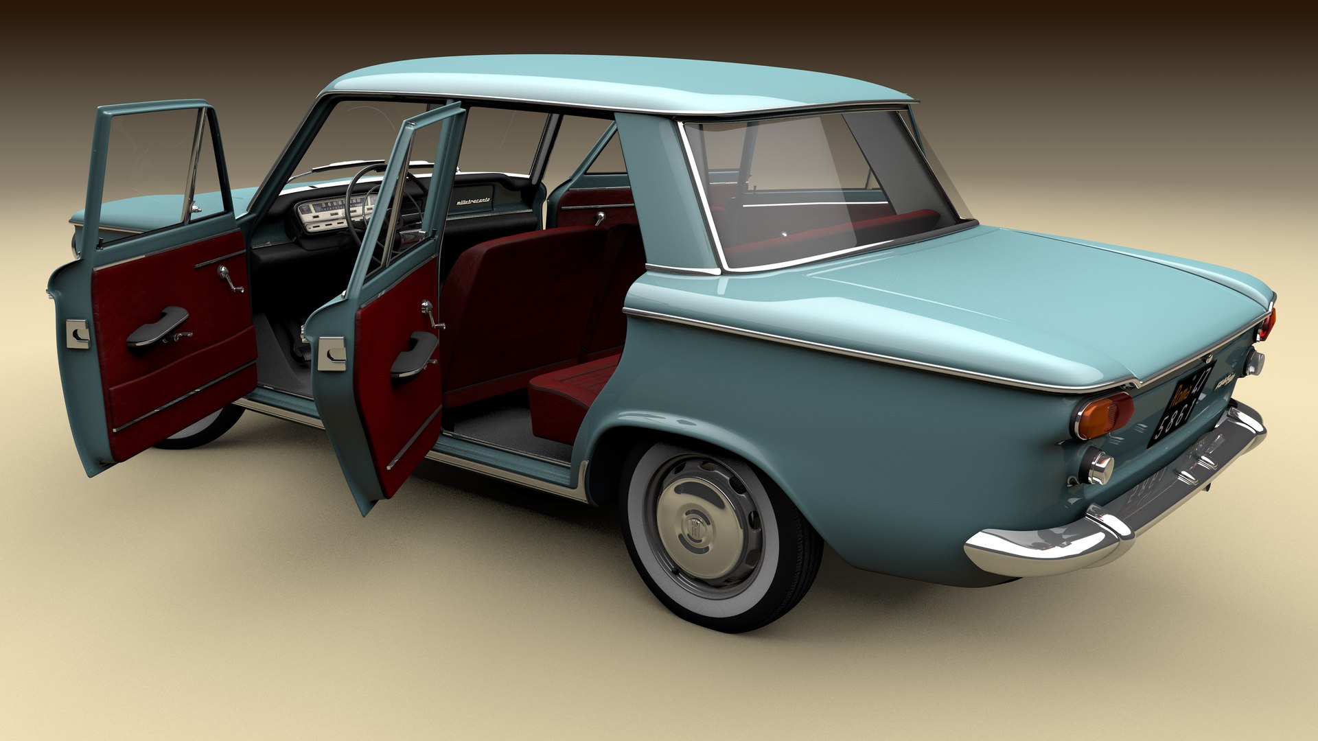 3D 1300 Fiat - TurboSquid 1467358