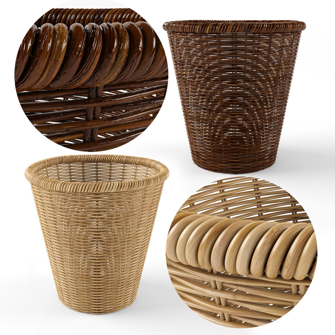 Plant Pot Rattan Model - TurboSquid 1636847