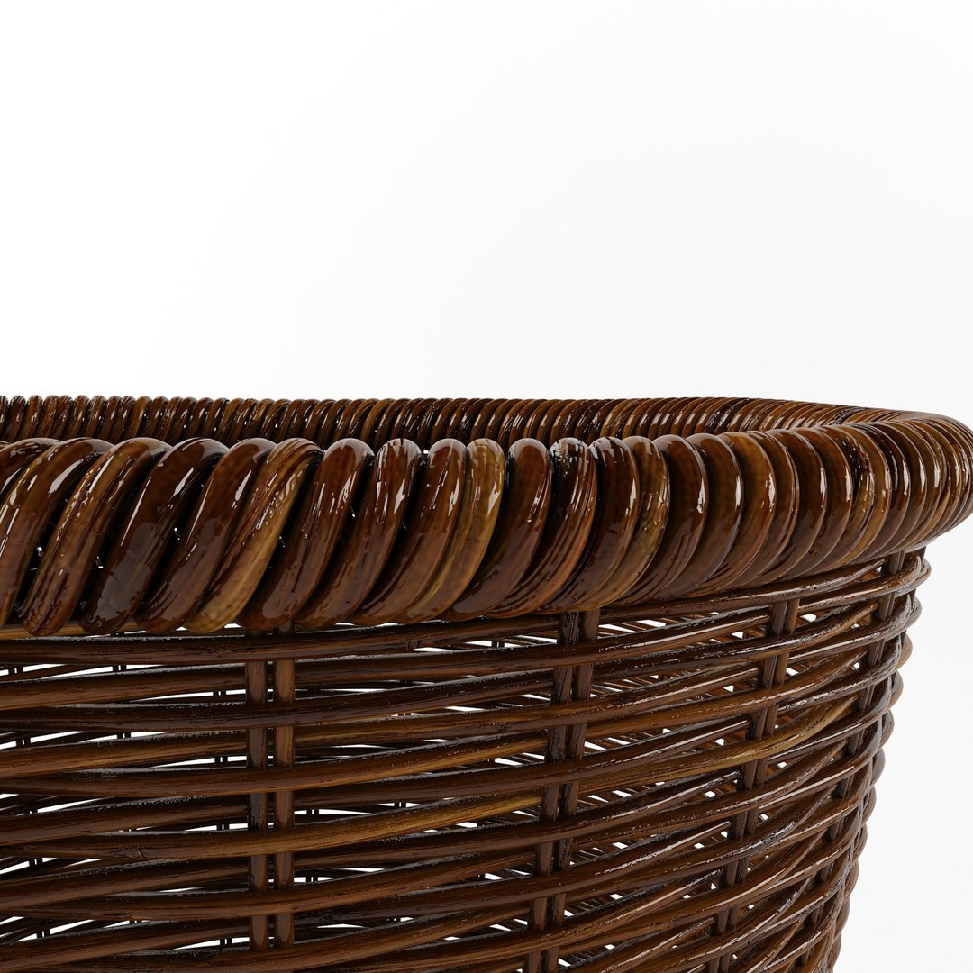 Plant Pot Rattan Model - TurboSquid 1636847