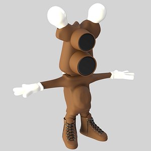 3D Cartoon Bulb Holder Bag  v5 model