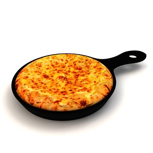 Garlic Cheese Pizza 3D model